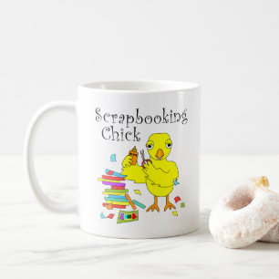 Taza De Café Scrapbooking Chick Text