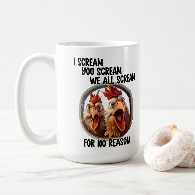 Taza De Café Scream (Con donut)