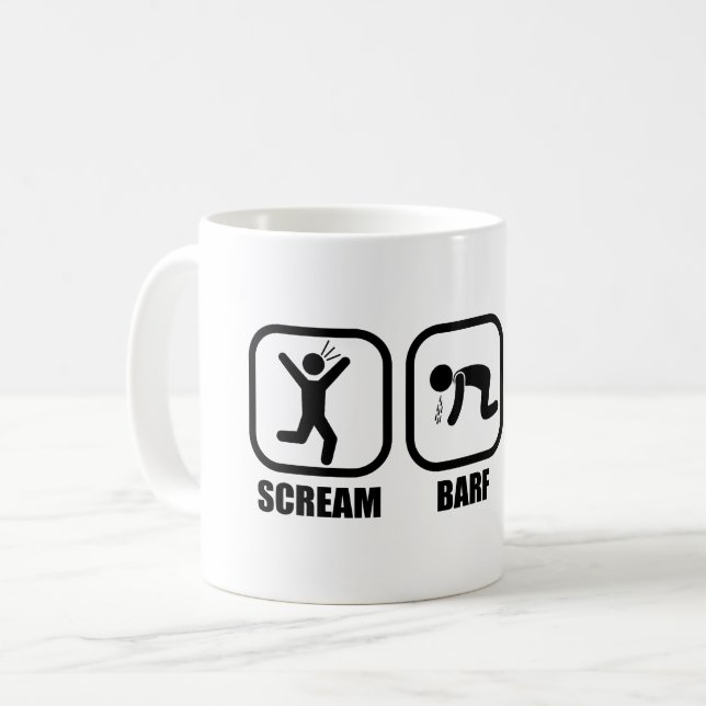 Taza De Café Scream Barf Climb (Anverso izquierdo)