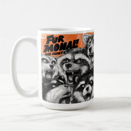 Taza De Café Screaming Faces in Black and White Zine Art