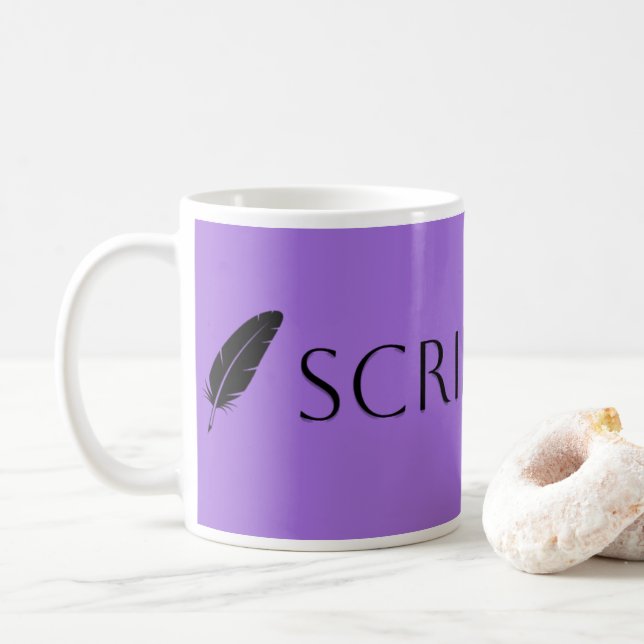 Taza De Café Scribe Vibes Writer and Author (Con donut)