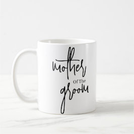 Taza De Café Script Madre negra del boda novio Café