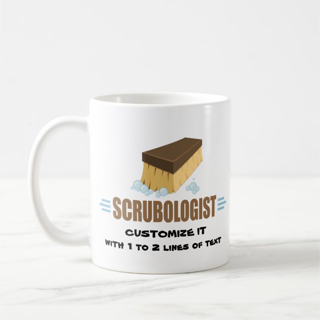 Taza De Café Scrubologist divertido (Izquierda)