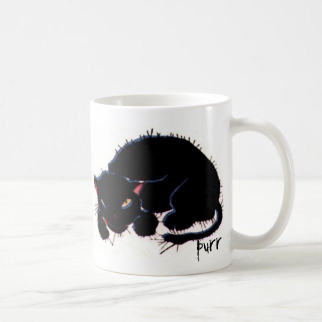 Taza De Café Scruffy Cat (Derecha)