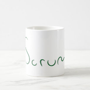 Taza De Café Scrum Text Coffee Mug