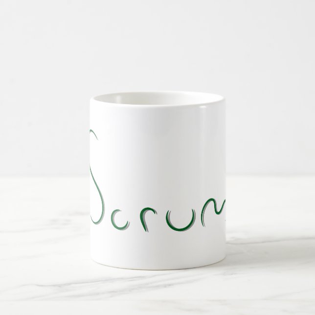 Taza De Café Scrum Text Coffee Mug (Centro)
