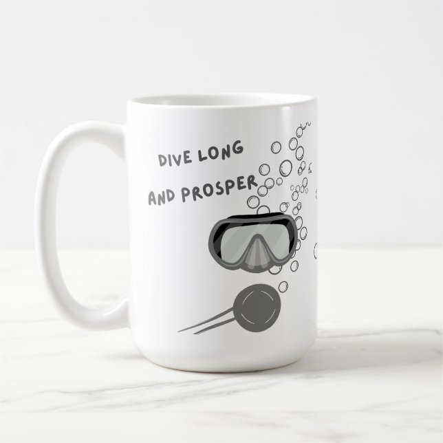 Taza De Café Scuba Diver Mug, un regalo para los buceadores (Izquierda)