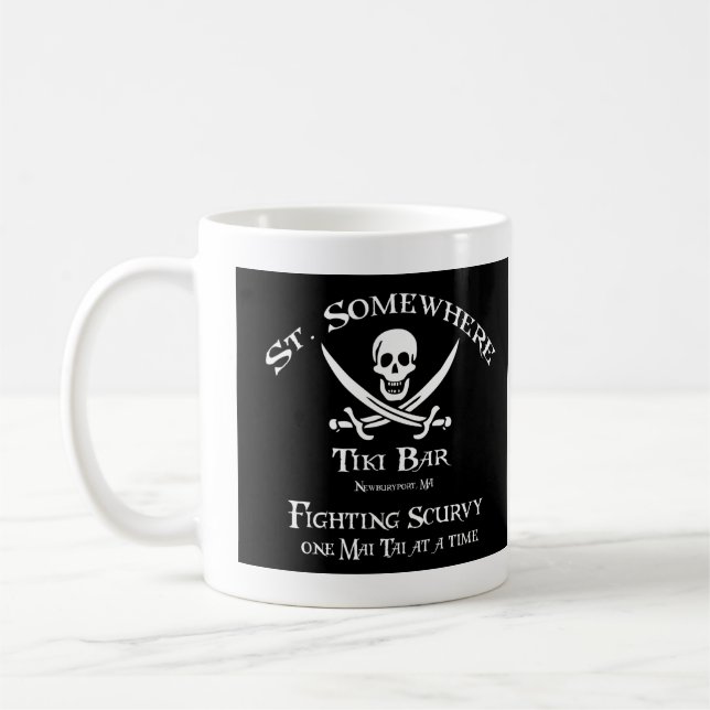 Taza de café Scurvy que lucha (Izquierda)