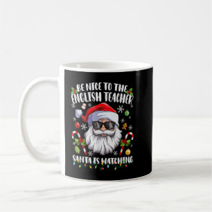 Taza De Café Sé Agradable Con El Profesor De Ciencia Santa Navi