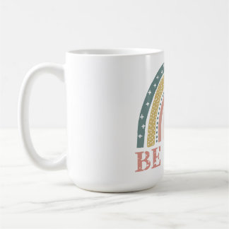Taza De Café Sé amable con el arcoiris colorido