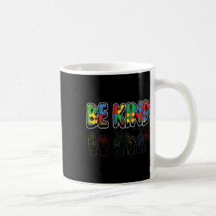 Taza De Café Sé amable con el autismo, concientización, Chicas