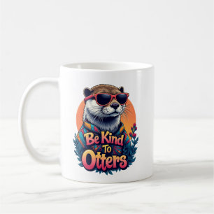 Taza De Café Sé Amable Con Los Chicas De Los Niños Y Niños Adul