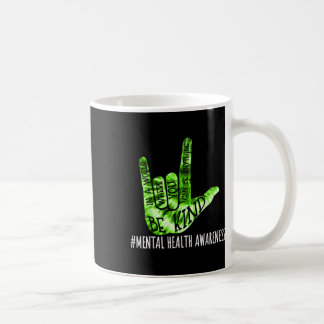 Taza De Café Sé amable de amar al Rótulo Idioma de la mano de l