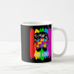 Taza De Café Sé amable de la conciencia del autismo Desordenado
