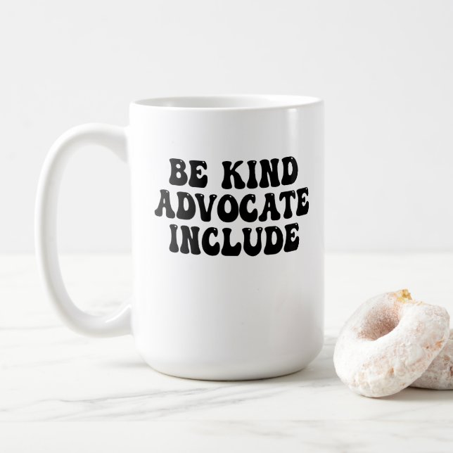 Taza De Café Sé amable, defiende, incluye (Con donut)