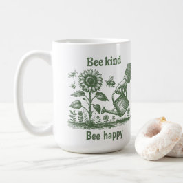 Taza De Café Sé amable, sé feliz para educadores ambientales
