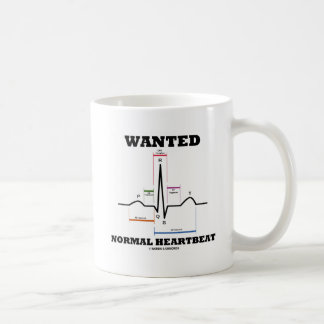 Taza De Café Se busca latido normal (electrocardiograma)