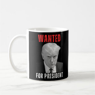 Taza De Café Se busca presidente a Donald Trump 2024