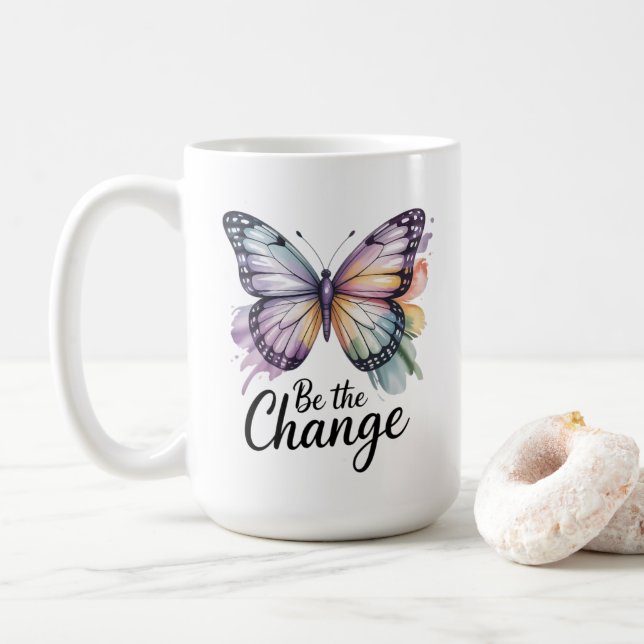 Taza De Café Sé el Cambio (Con donut)