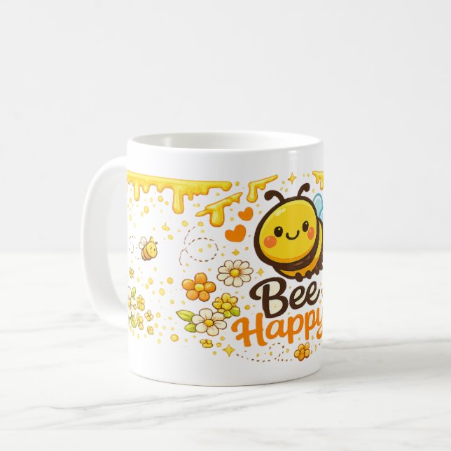Taza De Café Sé Feliz (Anverso izquierdo)