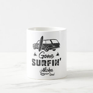 Taza De Café Se Fue a Surfear Tiempo de Aloha