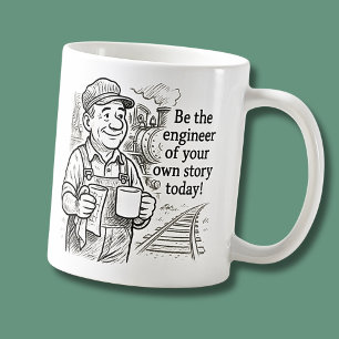 Taza De Café Sé ingeniero de tu propia historia como conductor 