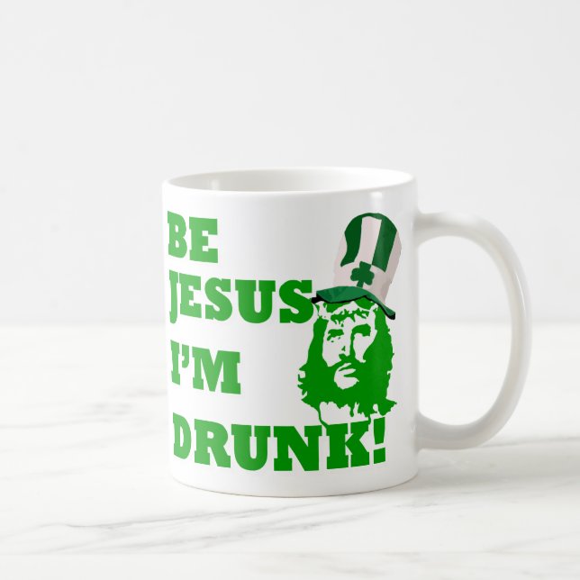 Taza De Café Sé Jesús, estoy borracho. (Derecha)