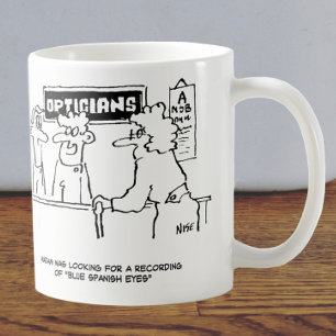 Taza De Café Se le pide a Optician "ojos españoles"