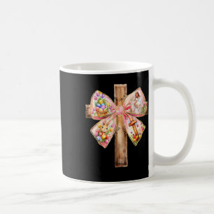 Taza De Café Se Levanta Jesús Coquette Bow Cruza Pascua Mujeres