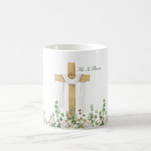 Taza De Café Se Levanta La Pascua Cristiana Personalizada