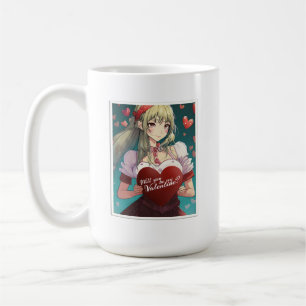 Taza De Café Sé mi San Valentín al estilo Manga 33893