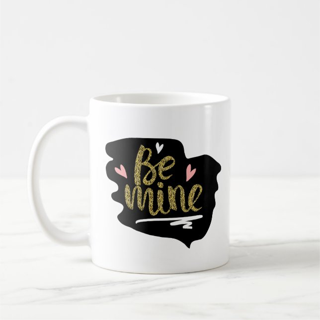 Taza De Café Sé mío | Feliz Día de San Valentín Regalo dulce mo (Izquierda)