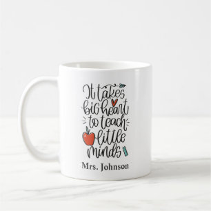 Taza De Café Se necesita la cita del corazón grande profesor G