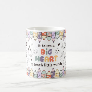 Taza De Café Se necesita mucho corazón para enseñar a los peque
