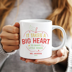 Taza De Café Se Necesita Un Gran Corazón Para Dar Forma A Un Pr