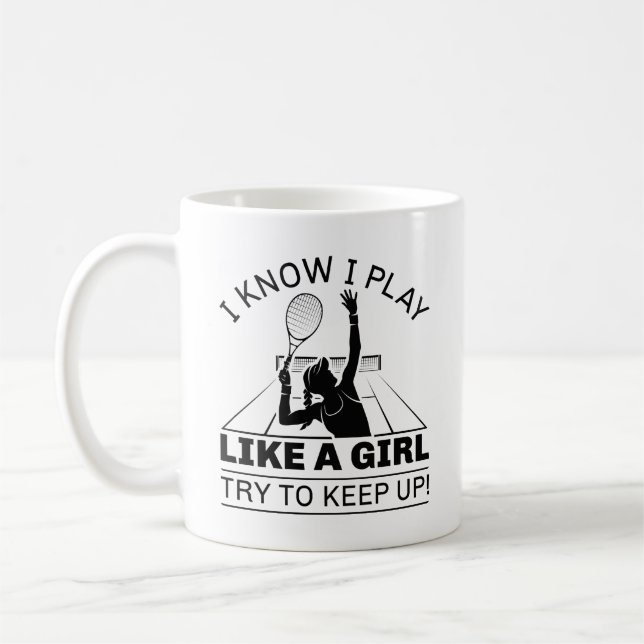 Taza De Café Sé Que Juego Como Un Chica (Izquierda)