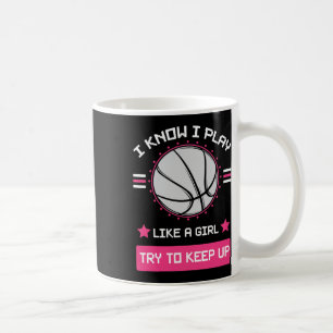 Taza De Café Sé Que Juego Como Un Chica Intento Seguir A Bysket