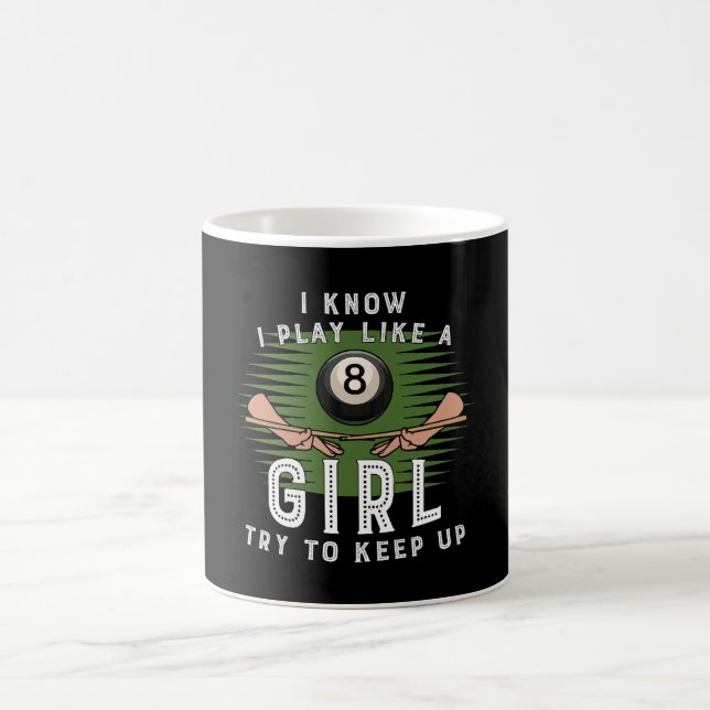 Taza De Café Sé que juego como una chica, trata de mantener el  (Centro)