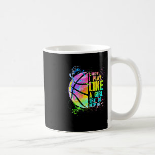Taza De Café Sé que juego como una chica, trata de mantener el