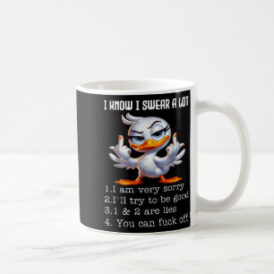 Taza De Café Sé que juro mucho lo siento mucho Pato divertido d