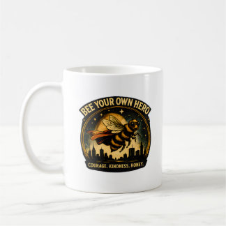 Taza De Café Sé Tu Propio Héroe | Abeja Super Abeja Vintage