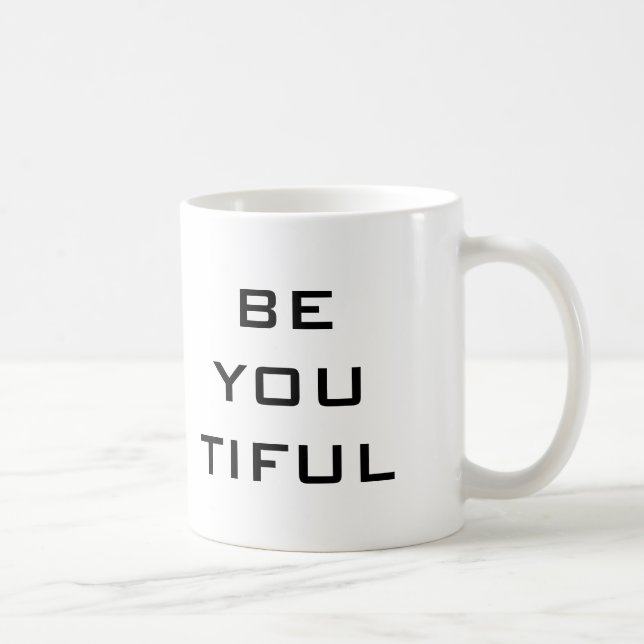 Taza De Café Sé Tú Tiful Simple (Derecha)