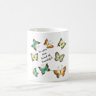 Taza De Café Sé Tus Propias Mariposas Hermosas