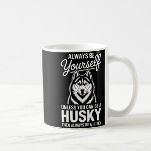 Taza De Café Sé un husky divertido husky siberiano 