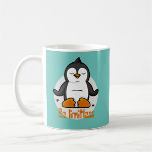 Taza De Café Sé un insignificante pingüino kawaii haciendo polo