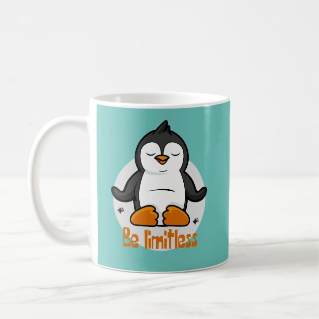 Taza De Café Sé un insignificante pingüino kawaii haciendo polo (Izquierda)