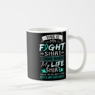 Taza De Café Se Usa Una Conciencia Verde azulada Sobre La Enfer