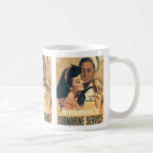 Taza De Café Se Voluntarió Para El Servicio Submarino