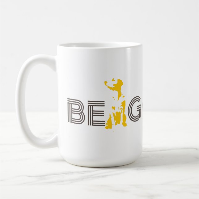 Taza De Café Sea de oro (el golden retriever) (Izquierda)