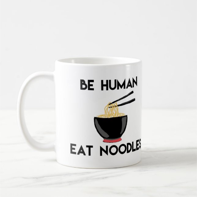 Taza De Café "Sea humano comen cita divertida de los (Izquierda)